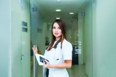 female doctor smiling